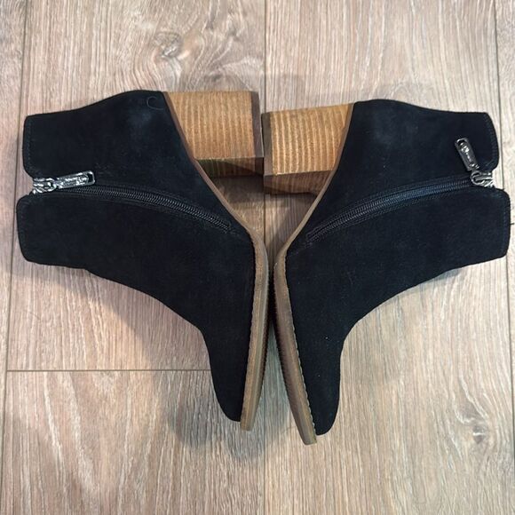 NEARLY NEW WATERPROOF SUEDE BLONDO NINA WHIPSTITCH ANKLE BOOT BLACK SIZE 8 - Picture 8 of 10